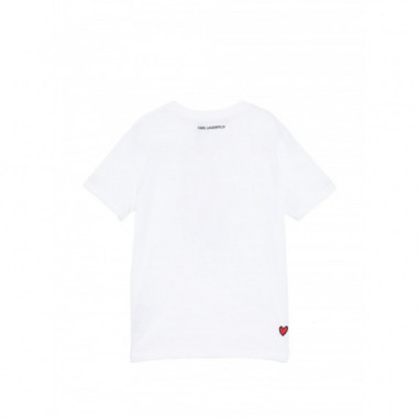 KARL LAGERFELD - ikon valentine t-shirt - 100 - B1W17038/100