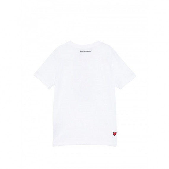 KARL LAGERFELD - ikon valentine t-shirt - 100 - B1W17038/100