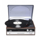 DENVER Tocadisco VPR-190MK3 con Altavoz/radio/aux Negro