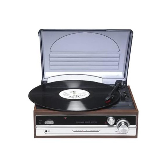 DENVER Tocadisco VPR-190MK3 con Altavoz/radio/aux Negro