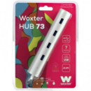 WOXTER Hub 7 Puertos USB 3.0 Aluminio con Alimentador