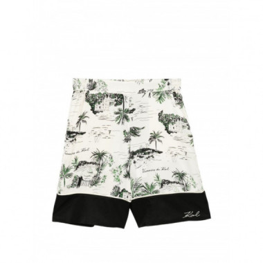KARL LAGERFELD - printed pj shorts - 1gw - B2W10027/1gw