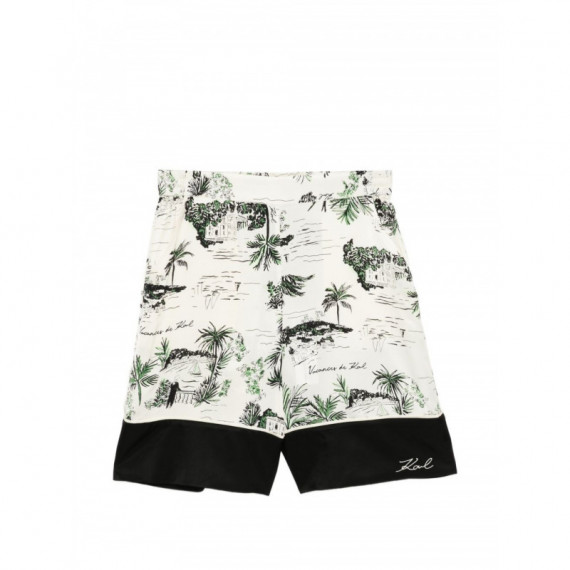 KARL LAGERFELD - printed pj shorts - 1gw - B2W10027/1gw