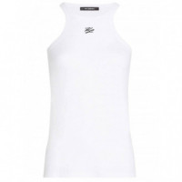 KARL LAGERFELD - Autograph Logo Tank Top - 101 - B2W17003/101