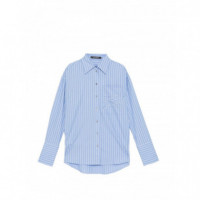 KARL LAGERFELD - Autograph Striped Poplin Shirt - 1IK - B2W11018/1IK