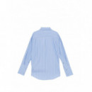 KARL LAGERFELD - autograph striped poplin shirt - 1ik - B2W11018/1ik