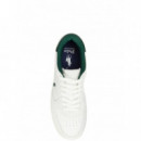 POLO RALPH LAUREN - BEDFORD PP-SNEAKERS-LOW TOP LACE - DECKWASH WHITE FOREST - 809P07173003/DECKWASH WHITE FOREST