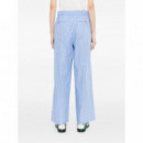 KARL LAGERFELD - autograph striped poplin pants - 1ik - B2W10029/1ik