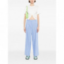 KARL LAGERFELD - autograph striped poplin pants - 1ik - B2W10029/1ik