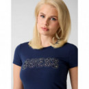 CN SS LOGO LACE TEE BLACKENED BLUE