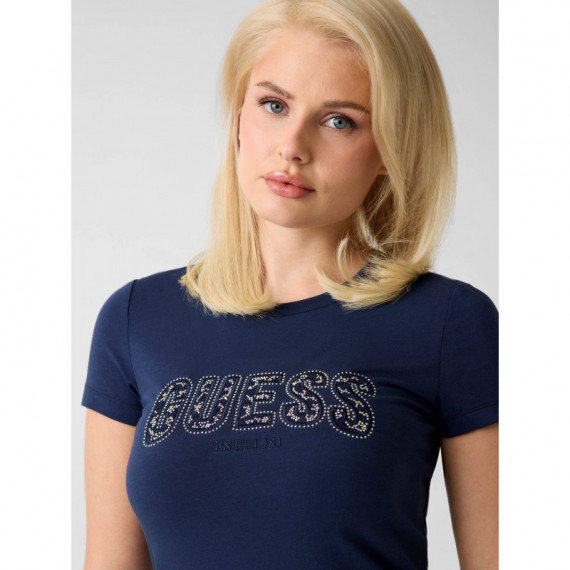 CN SS LOGO LACE TEE BLACKENED BLUE