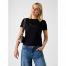 SS CN 3D GUESS SCRIPT TEE JET BLACK A996