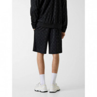 Ovidio Shorts 4G Peony Black  GUESS