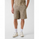 OVIDIO SHORTS 4G PEONY IMPACT GREY