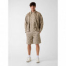 OVIDIO SHORTS 4G PEONY IMPACT GREY