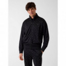 Ovidio Full Zip Sweatshirt 4G Peony Blac  GUESS