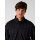 Ovidio Full Zip Sweatshirt 4G Peony Blac  GUESS