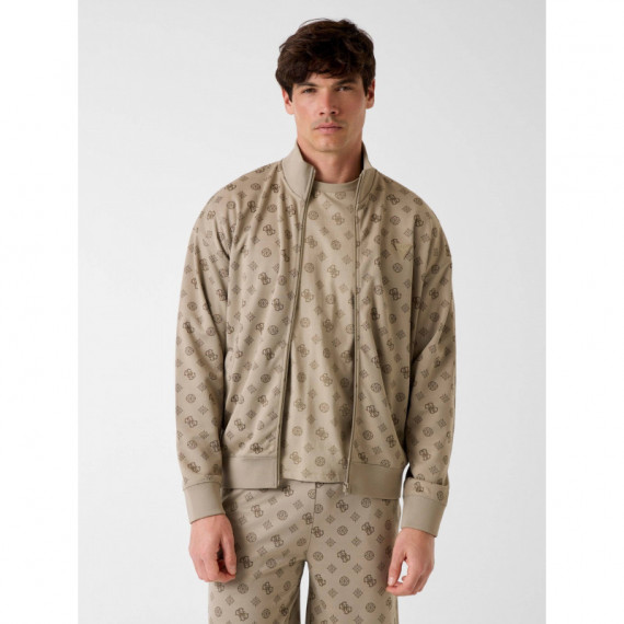 Ovidio Full Zip Sweatshirt 4G Peony Impa  GUESS