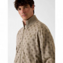 Ovidio Full Zip Sweatshirt 4G Peony Impa  GUESS