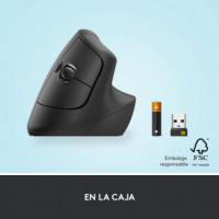 Ratón Ergonómico Vertical LOGITECH Lift Inalámbrico, BLUETOOTH