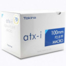 TOKINA ATX-1 100MM Macro F2.8 Plus Canon