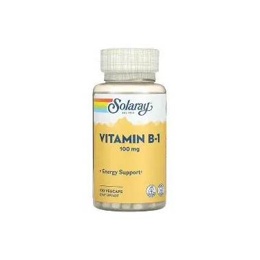 Vitamina B1 100MG 100 Capsulas SOLARAY
