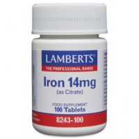 Citrato de Hierro 100 Tabletas 14MG LAMBERTS