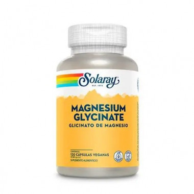 Glicinato de Magnesio 120 Capsulas SOLARAY