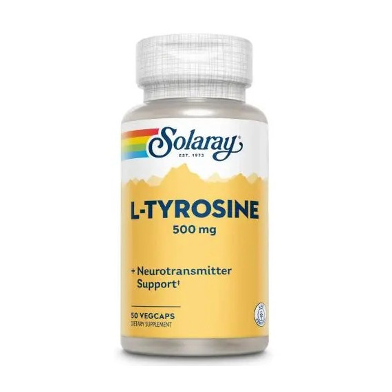 L Tirosina 500MG 50 Capsulas SOLARAY