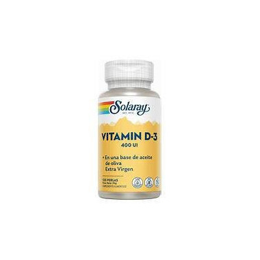 Vitamin D3 400 Ui 120 Perlas SOLARAY