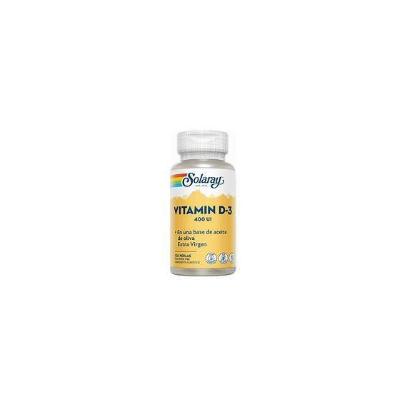 Vitamin D3 400 Ui 120 Perlas SOLARAY