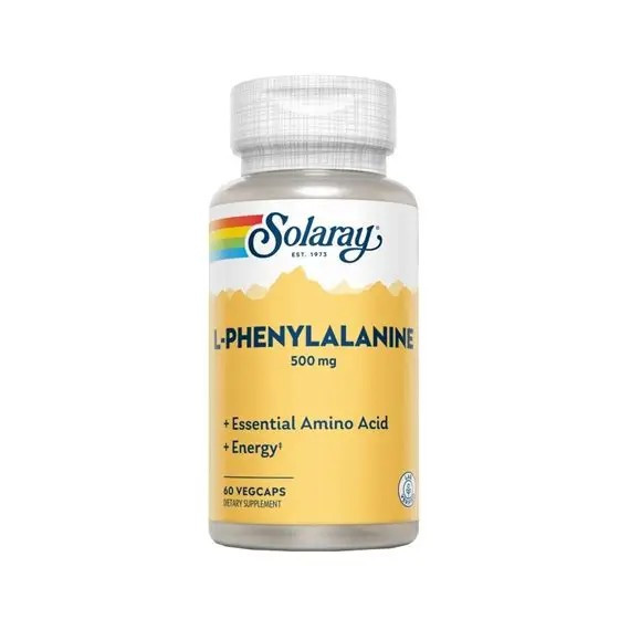 L Fenilalanina 500MG 60 Capsulas SOLARAY