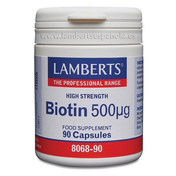 Biotina 500 Mcg 90 Capsulas LAMBERTS