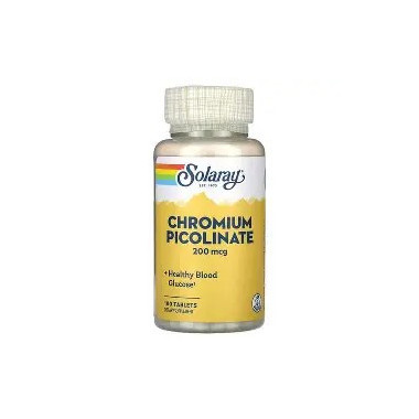 Picolinato Cromo 200MG 50 Comprimidos SOLARAY
