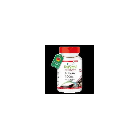 Cafeina 200MG 200 Capsulas FAIRVITAL