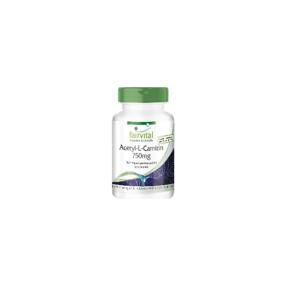 Acetyl L-carnitina 750MG 120 Capsulas FAIRVITAL