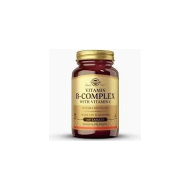 Vitamina B-complex + Vitamina C 100 Tabletas SOLGAR