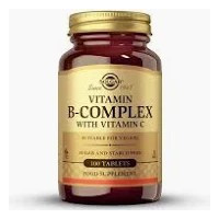 Vitamina B-complex + Vitamina C 100 Tabletas SOLGAR