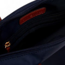 Bolso tote con bandolera tejida