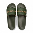 Chanclas ligeras y cómodas con correa de logo y suela flexible