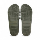 Chanclas ligeras y cómodas con correa de logo y suela flexible