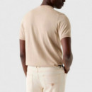 Camiseta con logo tejido