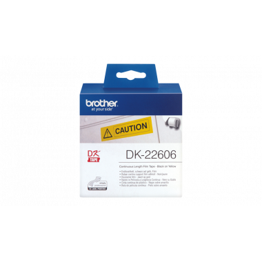 Cinta Pelicula Continua BROTHER Amarilla 62MM 15,24M (DK22606)