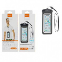 MTK  FUNDA IMPERMEABLE PARA MOVILES TR9182 NEGRA