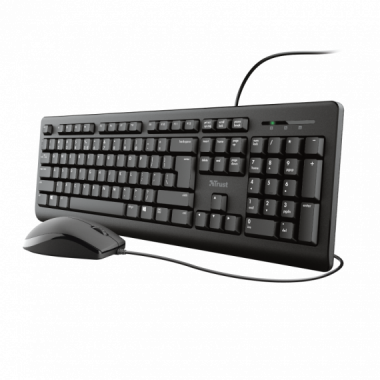 TRUST TECLADO Y RATON USB TKM-250 SILENCIOSO 1.8M