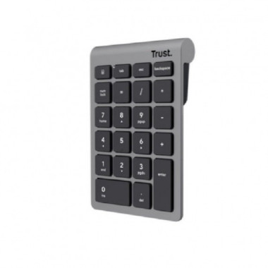 TRUST TECLADO NUMERICO XALAS USB PLATA