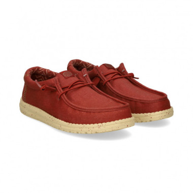 Blucher Textil Rojo  HEY DUDE