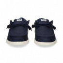 Blucher Textil Azul  HEY DUDE