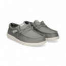 Blucher Textil Gris  HEY DUDE