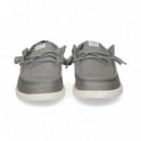 Blucher Textil Gris  HEY DUDE